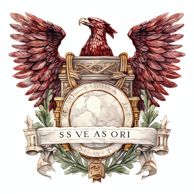 Emblema SPQR Senatus Populusque Romanus che rappresenta il Senato e il Popolo di Roma