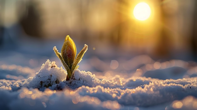 Emerge dalla neve