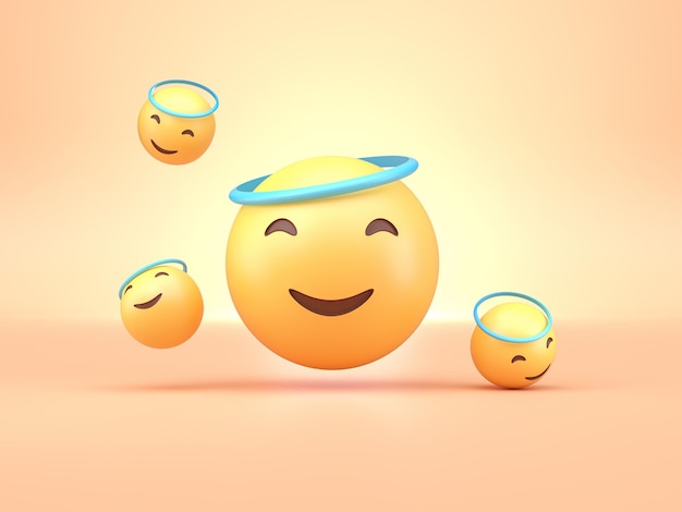 Emoji 3D Rendering 3D