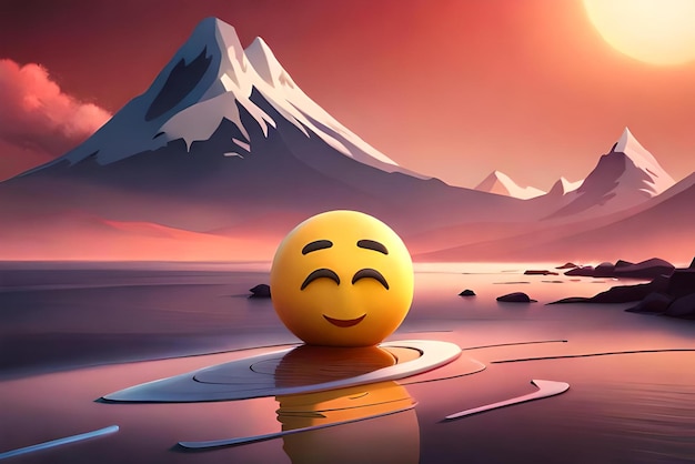 emoji divertenti concetto di illustrazione 3D emoji tristi emoji emoji felici