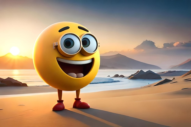 emoji divertenti concetto di illustrazione 3D emoji tristi emoji emoji felici