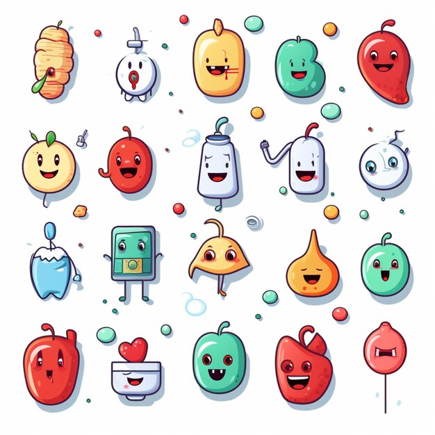 Emoji medici 2d illustrazione vettoriale di cartoni animati su sfondo bianco