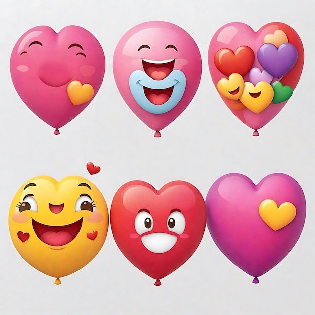 Emoji Sea of Love decorati con colori commoventi