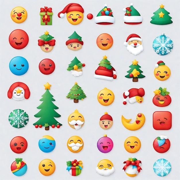 emoji set Holiday Hootenanny Capriccioso festeggiamento di Natale