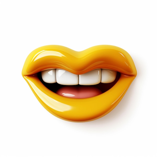 Emoji Winking Face with Tongue su sfondo bianco in alto