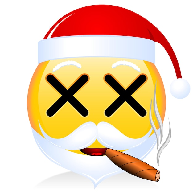 Emoticon emoji di Babbo Natale