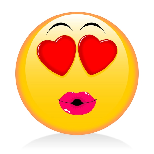 Emoticon emoji innamorato