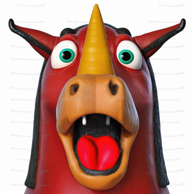 emoticon espressiva faccia colorata emoji unicorno