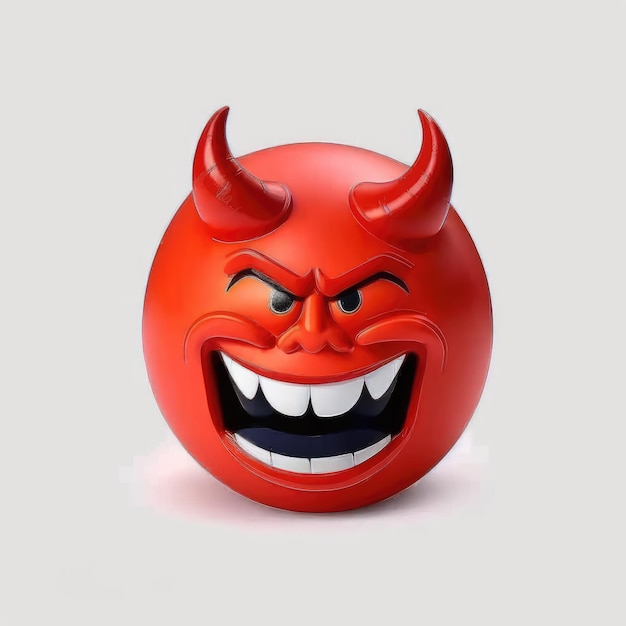 emoticon espressiva faccia emoji demonico