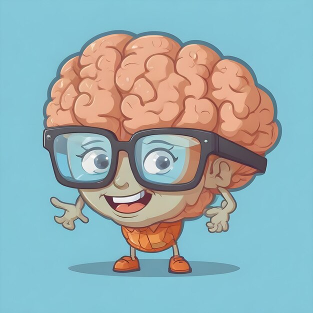 Emozioni cerebrali divertenti Clipart dei cartoni animati