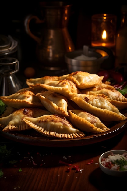 Empanadas tradizionali con carne e verdure