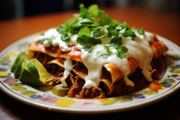 Enchiladas a cottura lenta, cibo messicano