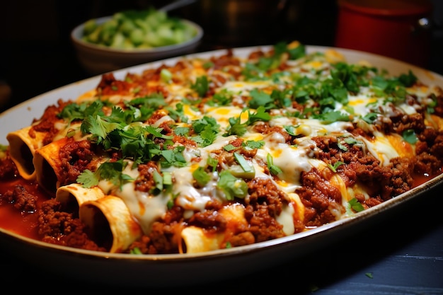 Enchiladas di manzo facili, cibo messicano