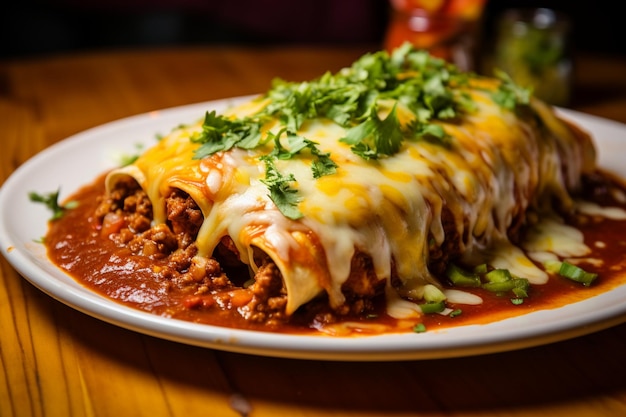 Enchiladas Tortillas arrotolate attorno a un ripieno