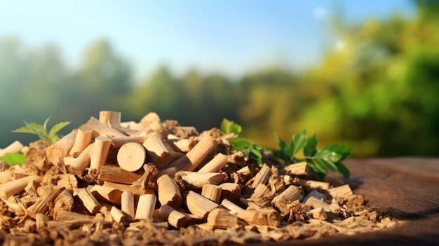 Energia da biomassa di pellet di legno organico