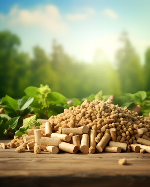 Energia da biomassa di pellet di legno organico