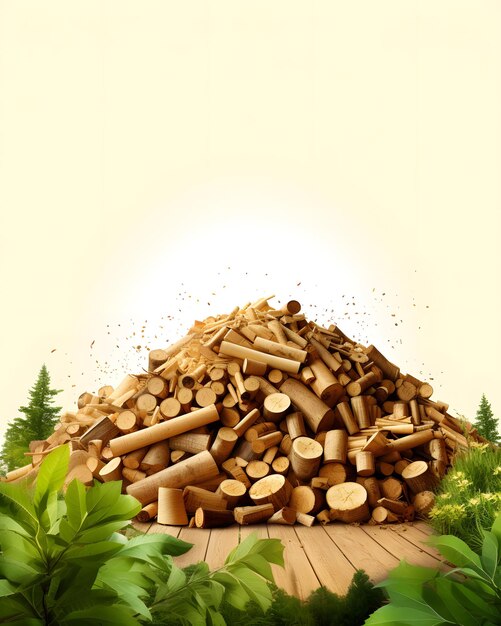 Energia da biomassa di pellet di legno organico