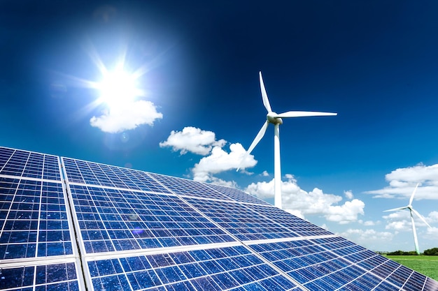 Energia pulita dell'azienda agricola di pannelli solari