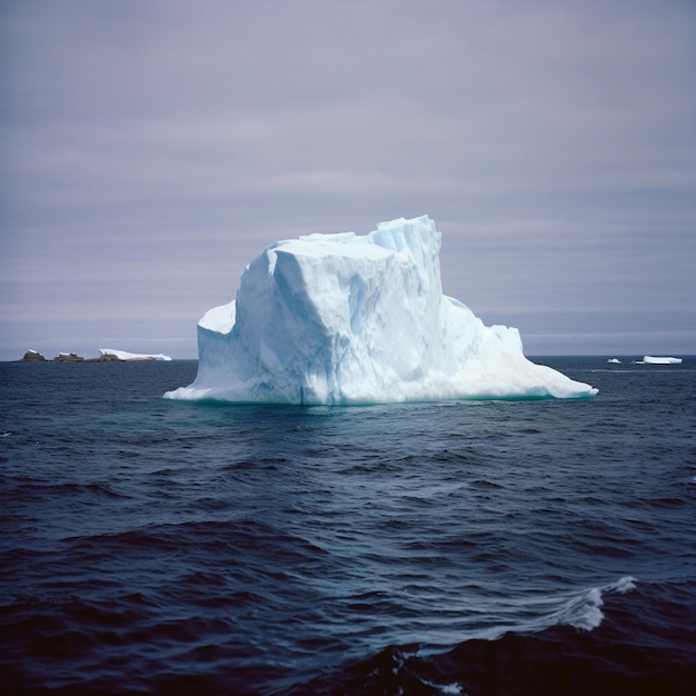 Enorme iceberg nell'oceano settentrionale Antartide bellissimo paesaggio settentrionale