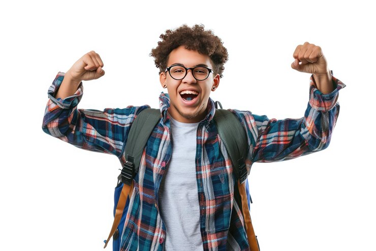 Enthusiastic Student Eagerly Participating