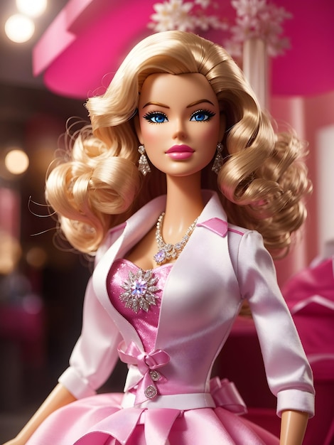 Entra sotto i riflettori nell'affascinante viaggio di Barbie mentre si svela una star del cinema