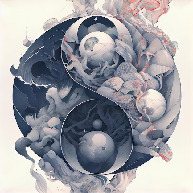 Epica Armonia Yin e Yang Geometria di James Jean