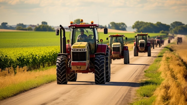 Equipaggiamento agricolo per strade