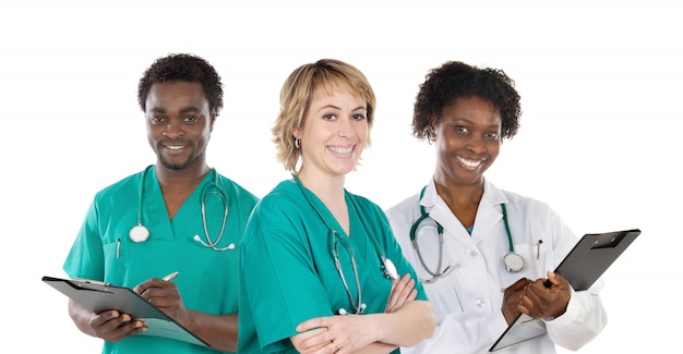 Equipe medica di tre medici