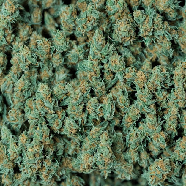Erbaccia, vista in primo piano della cannabis