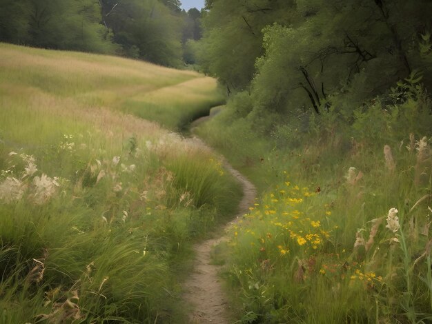 Erbe alte e fiori selvatici