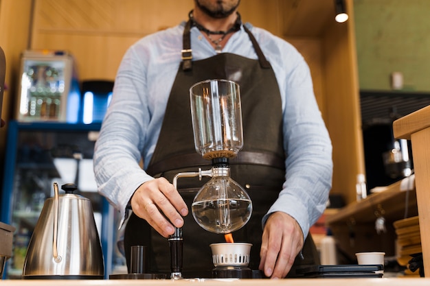 Erogazione caffè tramite dispositivo Syphon