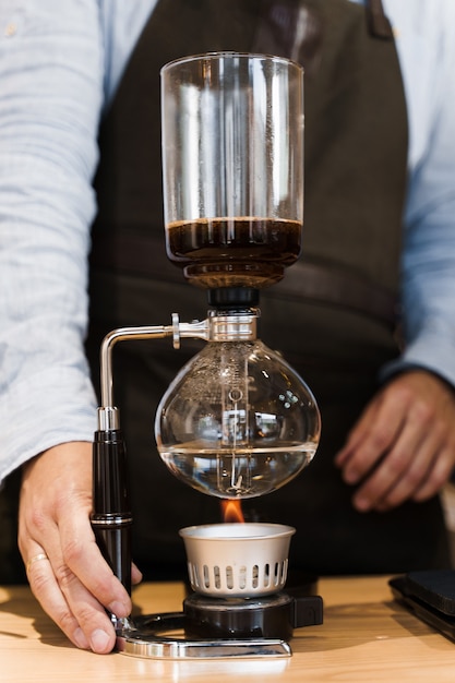 Erogazione caffè tramite dispositivo Syphon