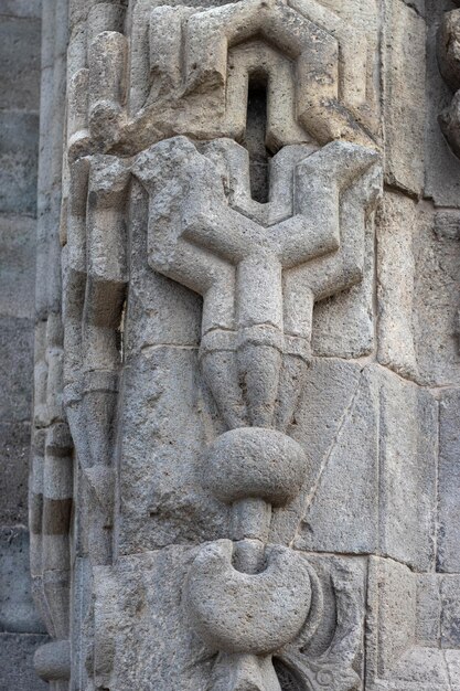 Erzurum Double Minaret Madrasa's Stone Intricate sculture e abbellimenti