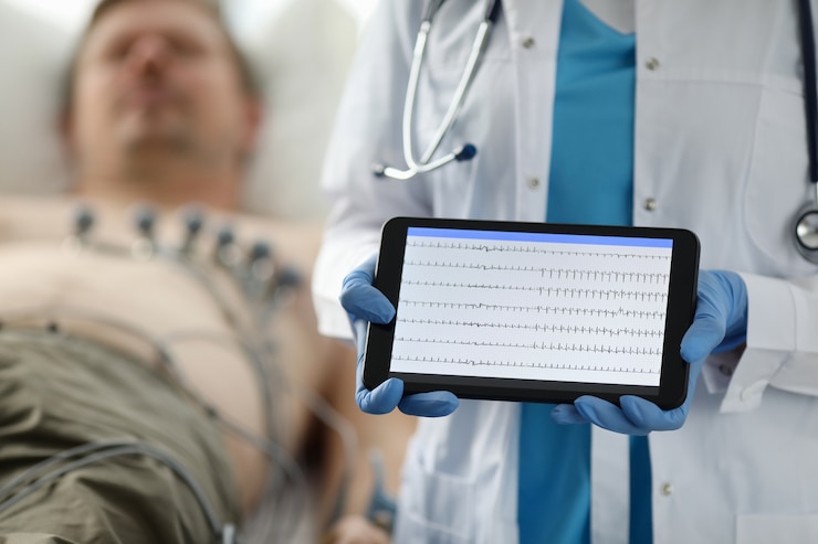 Foto esame e diagnosi cuore, cardiogramma.