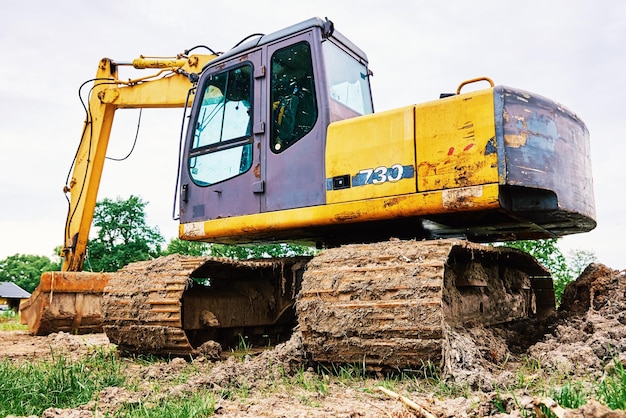 Escavatore in cantiere