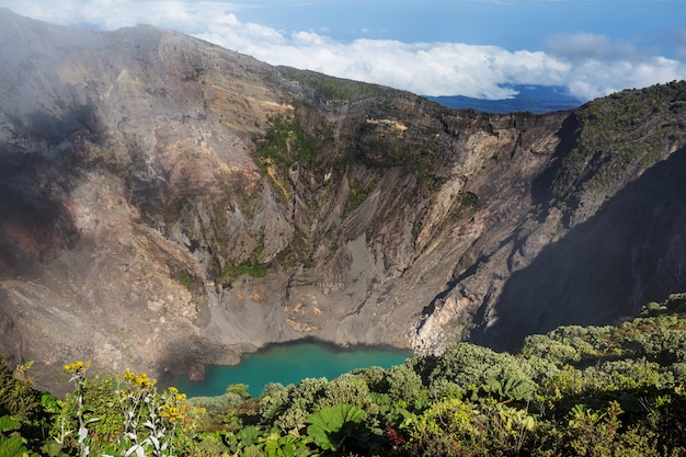 Escursione al vulcano Irazu in America centrale. Costa Rica