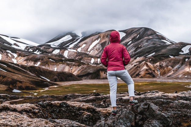 Escursione del viaggiatore a Landmannalaugar Islanda Highland