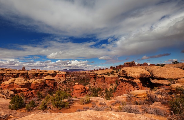 Escursione nel Parco Nazionale di Canyonlands, Utah, USA.