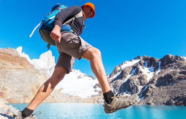 Escursione sulle montagne della Patagonia