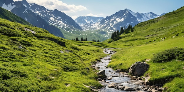 Escursioni attraverso le valli di montagna la bellezza della natura selvaggia