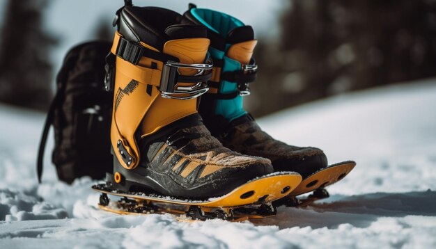 Escursioni con i ramponi sulla neve generata dall'IA