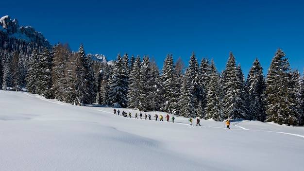 Escursionisti nelle Dolomiti