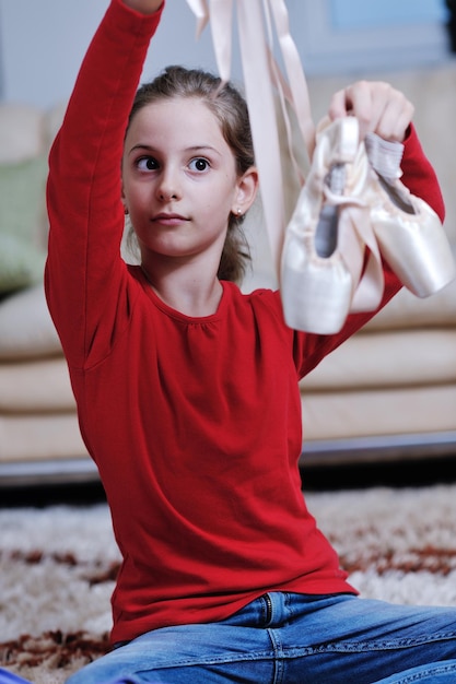 esercitazione della ballerina e impara a casa