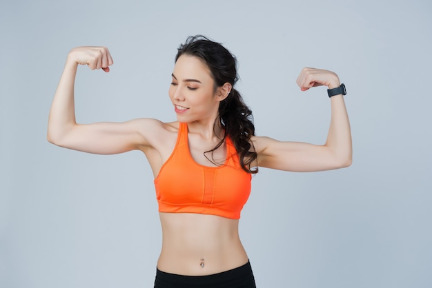 esercizio ragazza, ragazza sportiva, allenamento donna