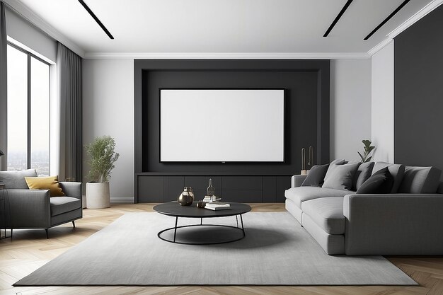 Esperienza cinematografica Home Theater Screen Mockup