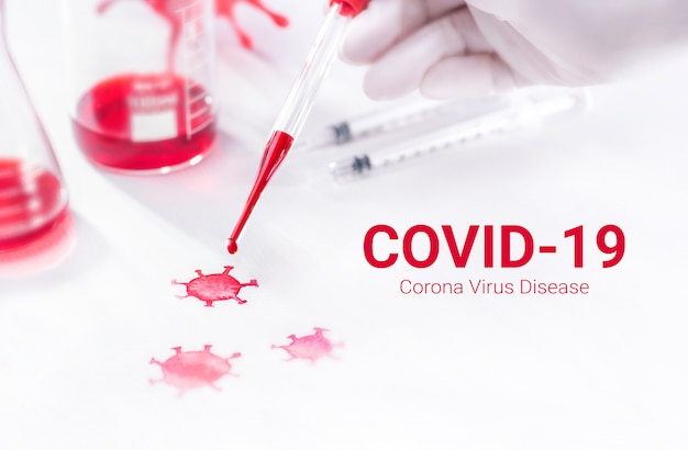 Esperimento di agenti patogeni della (Covid-19) Corona Virus Disease