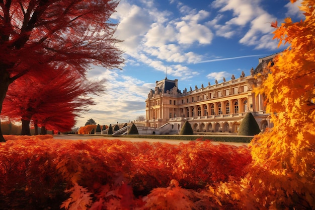 Esplora l'opulento palazzo francese di Versailles e i suoi vivaci giardini fontane e colorate