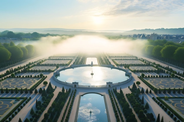 Esplora l'opulento palazzo francese di Versailles e i suoi vivaci giardini fontane e colorate