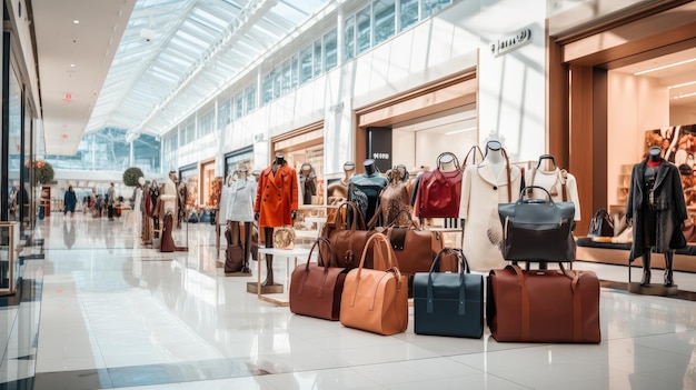 Esplora la vendita di abbigliamento invernale e autunnale in un vivace centro commerciale