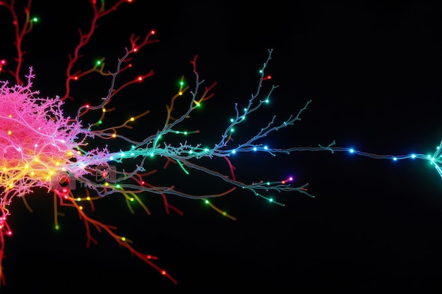 Esplorando le complessità di neuroni e sinapsi Un bellissimo astratto Neuroni e sinapsi IA generativa